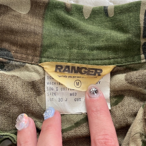 vintage ranger hunting work chore jacket shacket coat camo shirt - Picture 2 of 4